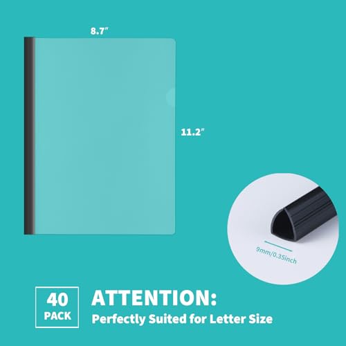 Binditek BKSB-OSB 40 Pack Clear Report Covers With Sliding Bars thumb #1