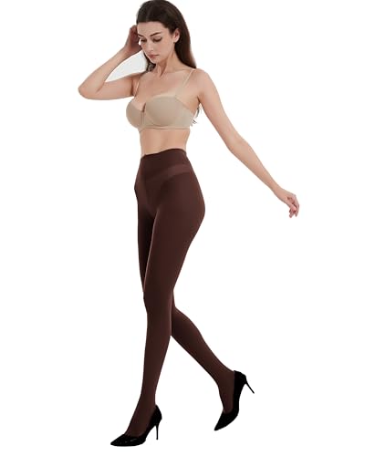Image of Citystl 2 Pairs Plus Size Black Tights for Women, 40D Solid Color Soft Tights, Control Top Microfiber Pantyhose for women