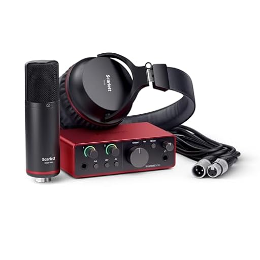 Focusrite Scarlett Solo Studio 4.ª gen. paquete de interfaz de audio USB con micrófono de condensador y auriculares para grabar, componer, retransmitir en directo y emitir pódcast | Ya disponible en tu tienda friki favorita! En mundofriki.es!