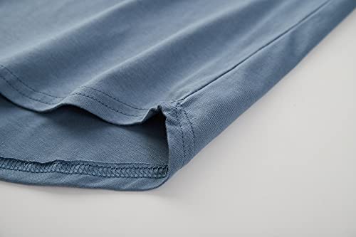 Image of KLIEGOU Men's 100% Cotton Longline T-Shirt, Pre-Shrunk Soft