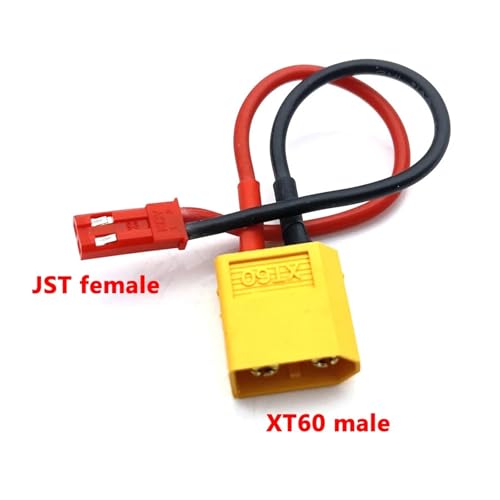 Adaptador XT60 a XT30 macho y hembra para carga de batería LiPo de aeromodelismo CR-032 3
