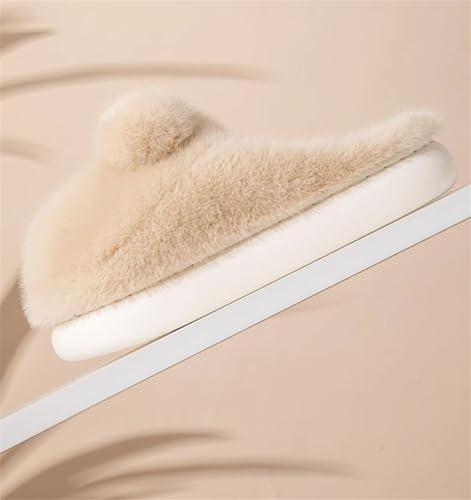 Plush slippers Rabbit ear slippers Warm slippers Men's and women's slippers Slipper Non slip slippers Indoor slippers3