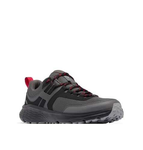 Columbia Mens Konos Low, Dark Grey/Mountain Red, 10.5 Wide