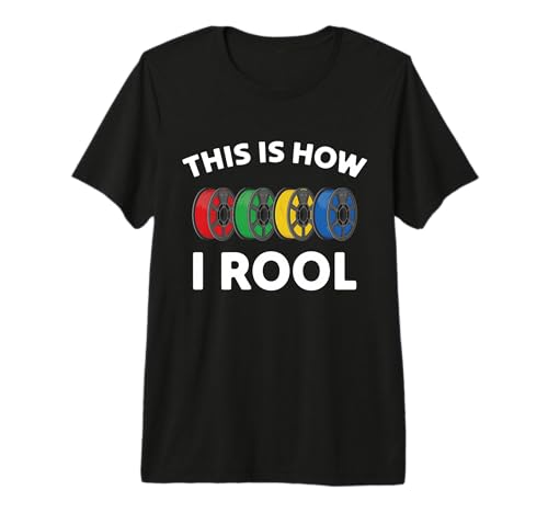Impression 3D This is How I Roll Funny Hobby Design T-Shirt Haut de Gamme
