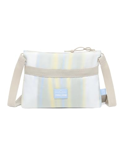 Johnny Urban Umhängetasche Herren & Damen Beige - Drew - Kleine Messenger Bag Zum Umhängen - Flache Sacoche für Stadt, Reise, Konzert, Festival - Wasserabweisend