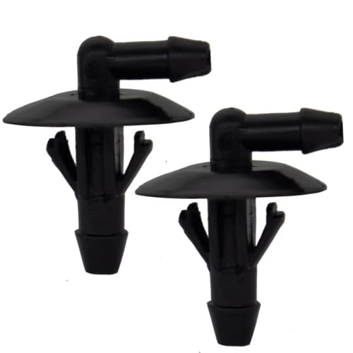 Compatible With Dodge For Sprinter 2500 3500 2002-2009 OEM:5125061AA 2個 フロントガラスウォッシャーホースコネクタ フロントガラスワイパーノズルスプレー