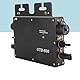 Micro Inverter, Solar Power Grid Tie 600W WIFI Control Alloy GTB 400 Automatische Identifikation AC120 230V Schwarzer US-Stecker Wasserdichte APP AC230V (Schwarz)