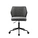 Acme Pakuna Faux Leather Armless Office Chair in Vintage Gray and Black