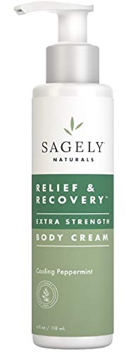 EXTRA STRENGTH RELIEF AND RECOVERY CREAM 4oz. - Intensive Concentrate for Soothing Muscle and Joint Relief and Recovery, Lightweight Botanical Ingredients with Menthol for Cooling Effect, Argan Oil as Repartive Oil, and Peppermint Oil to Energize Skin.
