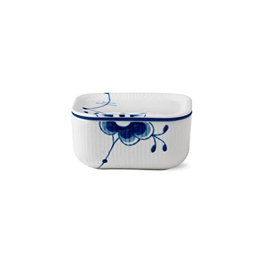Royal Copenhagen 1016881 Blå översvämd smörlåda, porslin