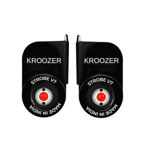 Image of Kroozer V7 Bike 20 Modes Strobe Lights, with Brake Mode, Red Color, one Pair, Bike Touring Accessories, Red Safety Light