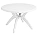GROSFILLEX Ibiza 46-in. Round Resin Table - White US526704