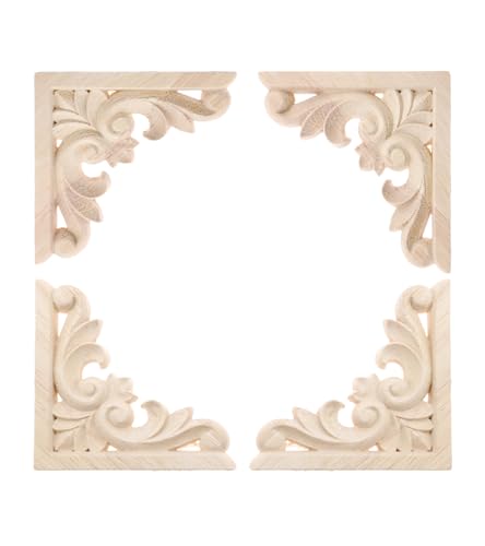 MUXSAM Furniture Applique, 8x8cm/3.15'x3.15', Wood...