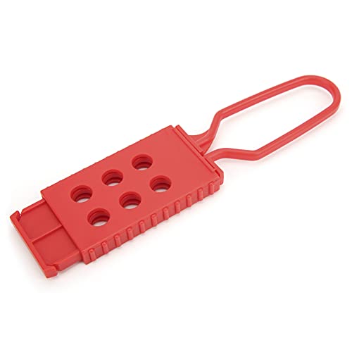 Image of 10pcs Lockout Hasp 6 Holes Insulation Tagout Hasp Multi Person Management Safety Padlock for Industrial Equipment Maintenance