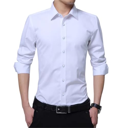 Chemise manches longues col rond homme finitions premium