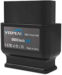 Veepeak OBDCheck BLE Bluetooth OBD II Scanner Auto Diagnostic Scan Tool for iOS & Android, Bluetooth 4.0 Car Check Engine Light Code Reader