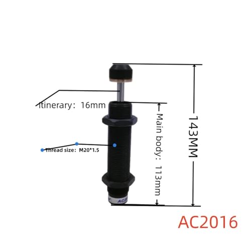Amortiguador hidráulico neumático AC2016 de absorción progresiva 2