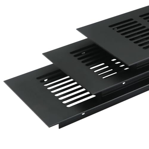 Grille d'aération carrée en aluminium de 150 mm avec quatre vis pour meuble - 2