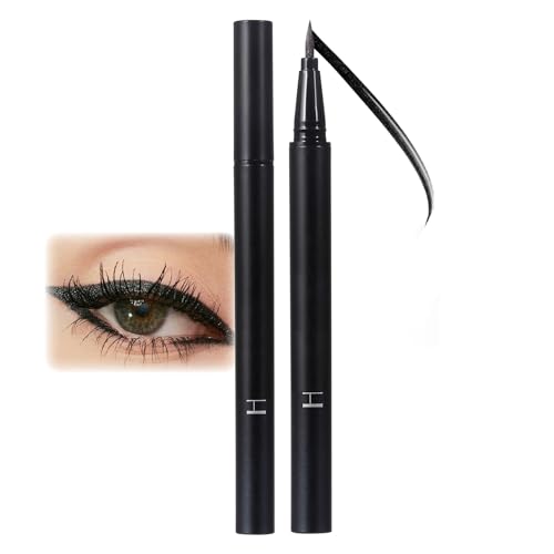 Eyeliner à paillettes métallisées Diamond Liquid Eyeliner noir à paillettes, crayon khôl liquide, imperméable et résistant aux taches, crayon khôl métallique hautement pigmenté et durable pour le
