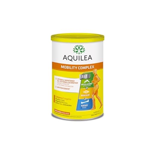 AQUILEA Articulaciones Colágeno + Magnesio, Complemento Alimenticio en Polvo para Reforzar las Articulaciones y los Músculos, Sabor limón - 375g