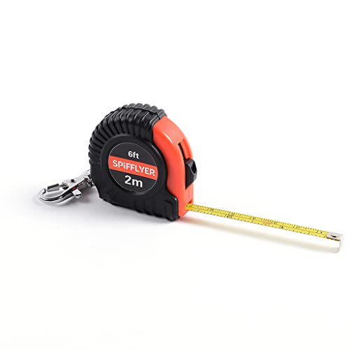 Pack de 3 cintas métricas mini retráctiles de 6ft 2m miniatura 3