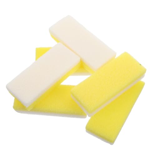 WEKADRIN Lot de 10 Pierres Ponces pour Pieds en Mousse PU Jaune Exfoliantes et Légères Outil de Pédicure pour Élimination des Callosités Nettoyant Hygiénique pour Soin Quotidien des