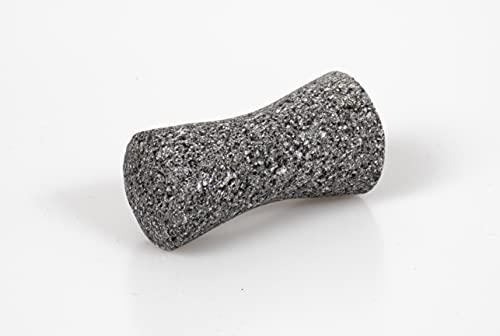Genuine Handmade Mexican Mortar and Pestle, Molcajete Mexicano — Mexican Cookware Perfect as Guacamole Bowl and Masher, Mortero para Cocina Made from Volcanic Rock in Mexico (Pestle Replacement)