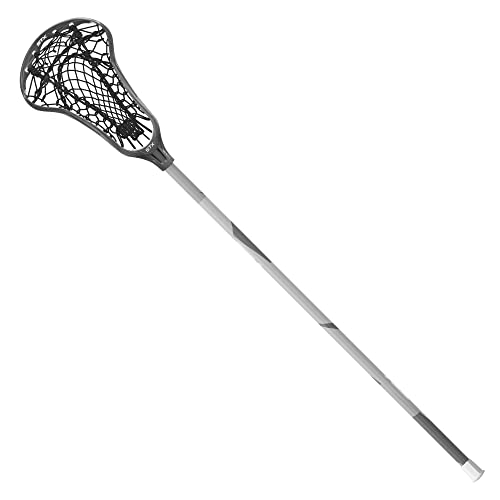 STX Lacrosse Womens Crux 400 Complete Stick with Crux Mesh 2 Pocket Graphite