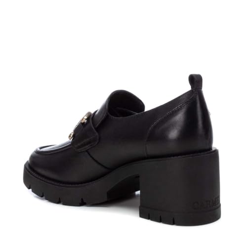 Carmela Para Mujer. 16189901-NEGRO Mocasines De Piel 161899 Negro (40), 5 A 8Cm, Ninguno, Casual - 3