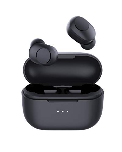 AUKEY Auriculares Inalámbricos Bluetooth 5 Detección en la Oreja, Carga inalámbrica y USB-C, IPX5 Impermeable, 30 Horas de Reproducción, Control Táctil, Micrófono Incorporado, 3D Estéreo