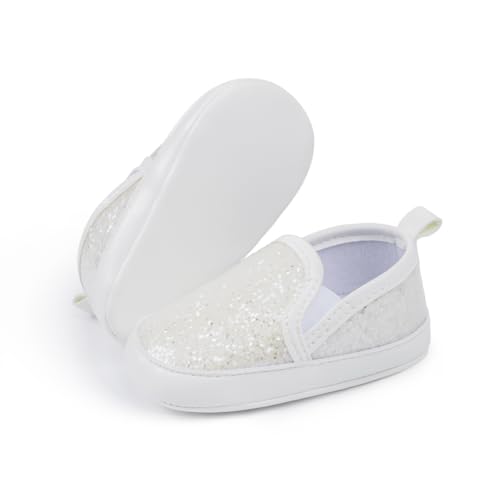 Image of Infant Baby Boys Girls Canvas Sneaker Toddler Slip On Anti Skid Newborn First Walkers Candy Shoes for 0-18 Months