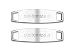 2pcs Custom Free Engraving Stainless Steel Sport Fitness Running Training Shoelace Sneakers & Shoe Tags