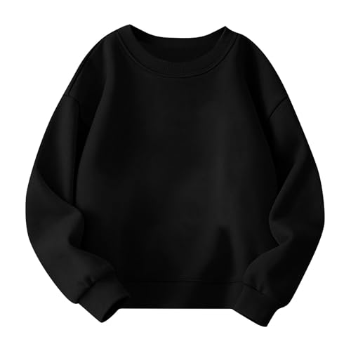 Oversized Sweatshirts For Teen Girls Cute Crew Neck Fleece Hoodies Letter Print Drop Shoulder Long Sleeve Sweatshirts2