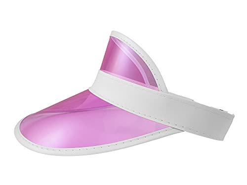 Clear Colored Plastic Sun Visor Tennis Beach Bingo Vegas Dealer Golf Casino Hat #TOP6