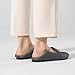 SMILIN Women's Casual Dressy Loafers, Comfortable Mesh Slip On Loafers, Breathable Lightweight Pointed Toe Flats Shoes for Fall Grey