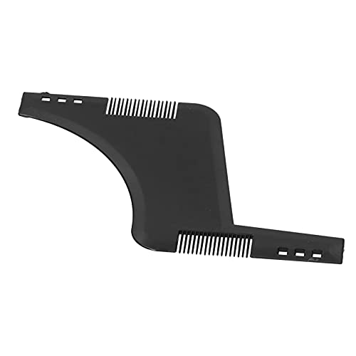 Generic Peine Portátil para Hombres, Peine de Estilo Negro Transparente, Herramienta Compacta para Dar Forma a la Barba, ABS de 6,7x4,3 Pulgadas para Uso Familiar