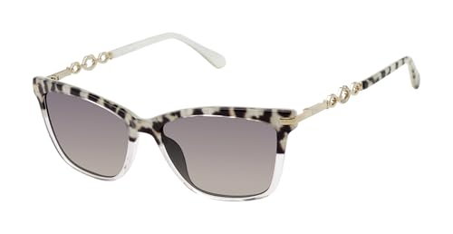 Lulu Guinness L195 Square Sunglasses for Women, 57 mm, UV400 Protection