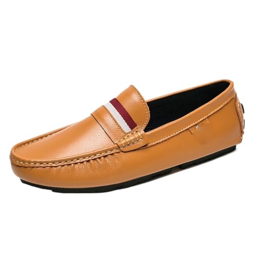 Dress Shoes for Men Men's Casual Leather Slip-On Loafers Comfortable Breathable Sneakers for Everyday Wear