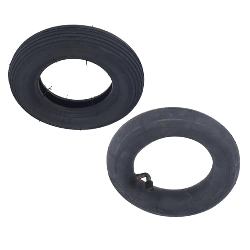 Generic 7 Inch Inflatable Tire Black Pneumatic Wheel Tyre Rubber Inner Tube Outer Tire Kit 35PSI Load Bearing, Genericcotgs1n253