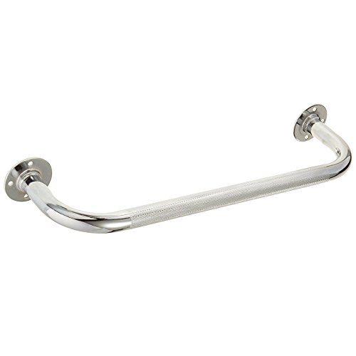 Sammons Preston Chrome Grab Bar, Easy Grip Support Bars for Bathrooms, Stairwells, Laundry Room, Kitchen, Slip Prevention for Elderly, Handicapped, Disabled, 18"L X 4-3/4" from Wall