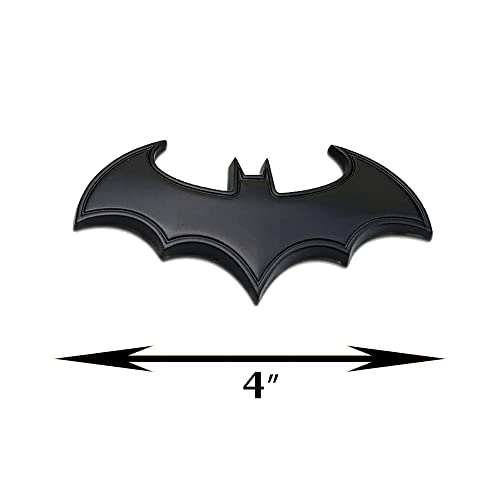 3D Sticker 4Inch - Big Car Emblems Car Badge Auto Truck Motorcycle Accessories Black Pvc (Black) 2Pcs #TOP3