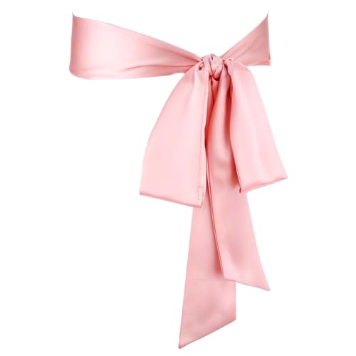 Lusofie Sash Belts for Women 2.95'' Wide Satin Belt for Dress Ribbon Belts for Special Occasions