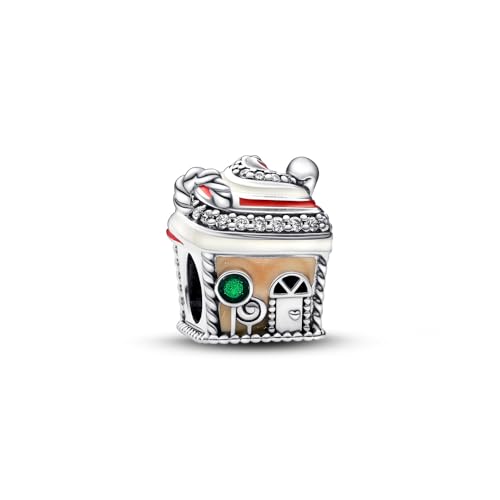 Pandora Festive Gingerbread House Charm - Compatible Moments Bracelets - Jewelry for Women - Gift for Women in Your Life - Made with Sterling Silver, Cubic Zirconia & Enamel, No Gift Box2