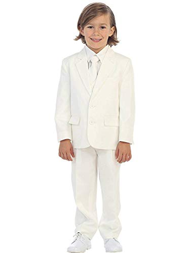 Costume formel garçon 3 pièces à coupe ajustée et finitions tailleur
