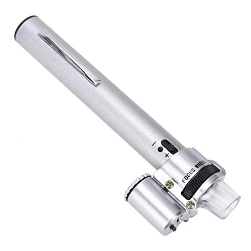 Mini lupa microscopio tipo bolígrafo de bolsillo de alta presión 100X para el hogar para la oficina para laboratorio