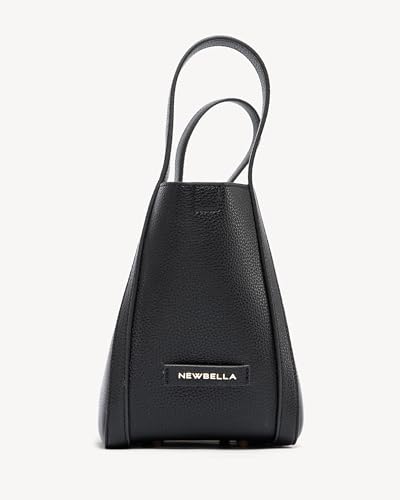 Image of NEWBELLA Women's Bucket Bag - Square Top Handle Satchel with Crossbody Strap, Shoulder Bag for Work & Daily Commute