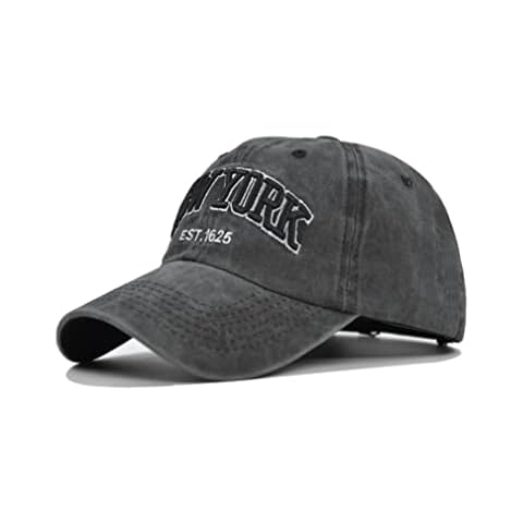 XibeiTrade Unisex Cotton Baseball Cap New York City Embroidered Golf Sports Dad Hat (Black) Cover