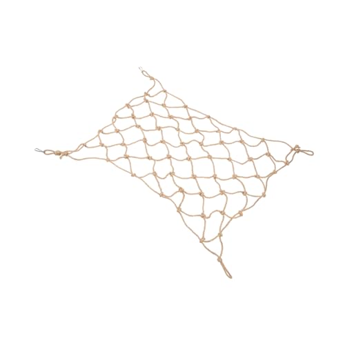 MERRYHAPY オウムクライミングネット ラットケージアクセサリークライミング インフレータブル ハムスターの巣 ベル うさぎ ハムスターハンモック ペットクライミングおもちゃ 鳥噛み網 麻縄