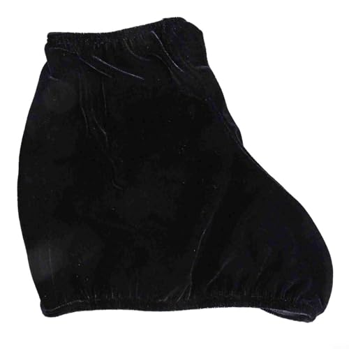 Funda para botas de patinaje, protege los zapatos mientras patinas sobre hielo o hockey, material elástico y suave (negro)
