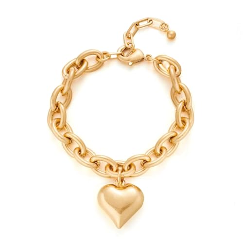 Pearl Bracelets For Women Gold Plated Chain Link Bracelets Bow Heart Charm Bracelets
